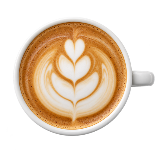 Tulip latte art example